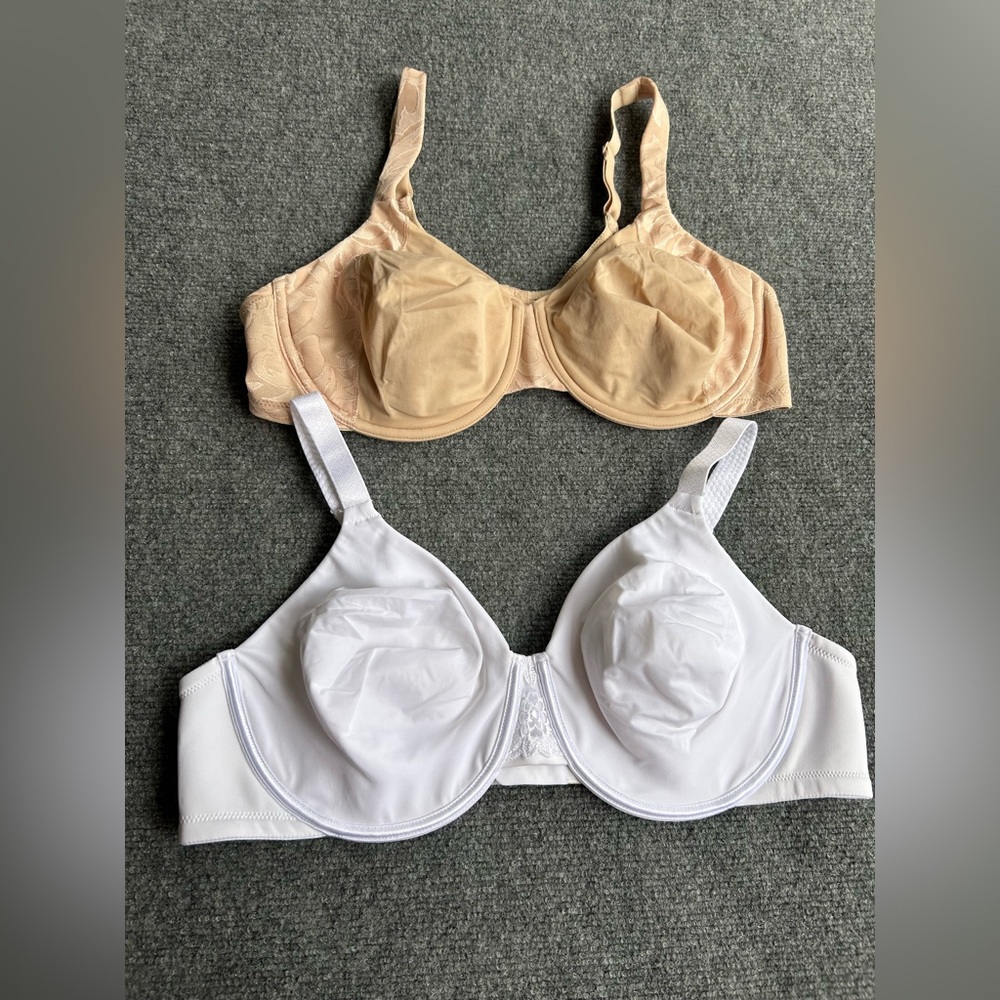 Vanity Fair Beige and White Bras